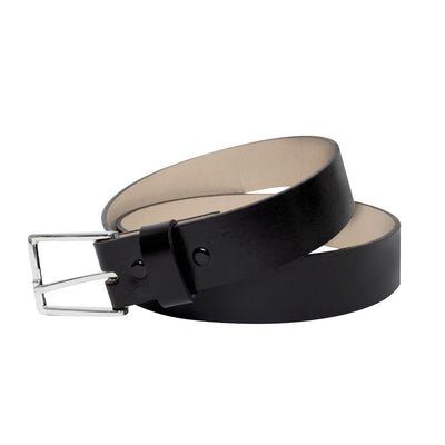 Bonded Leather Garrison Belt Black