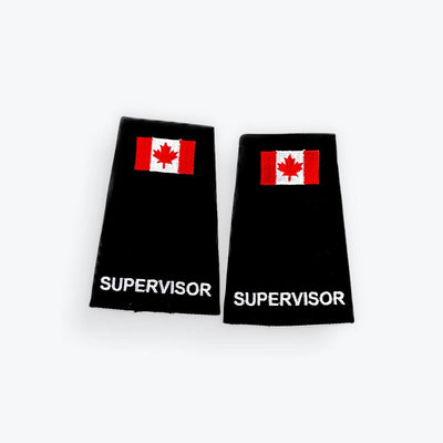 Supervisor Epaulettes with Canadian Flag