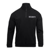 Security Quarter Zip Job Shirt Black