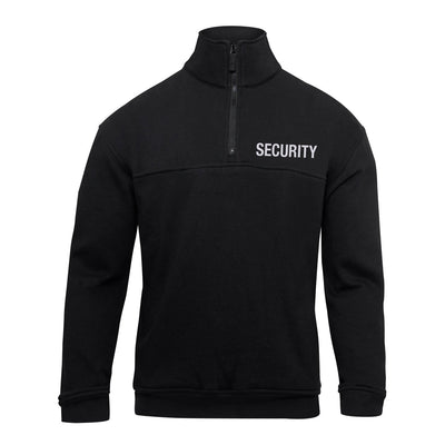Security Quarter Zip Job Shirt Black
